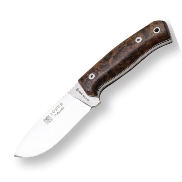 joker montes outdoor knife walnut handle and 11 cm blade length noz cn59