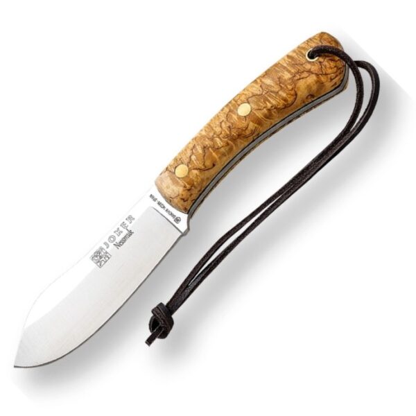 joker nessmuk noz bushcraft knife curly birch handle