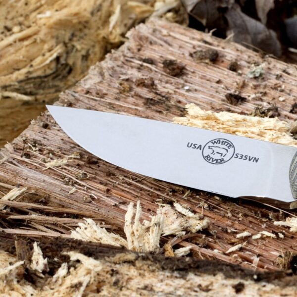 White River Small Game Hunter Fiksni Nož CPM S35VN Black Micarta Kydex 2