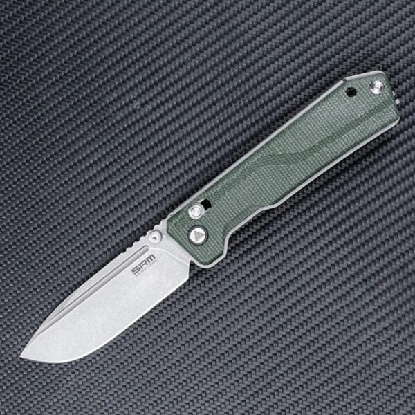 SRM noz Rubik 7228B MG 14C28N steel micarta