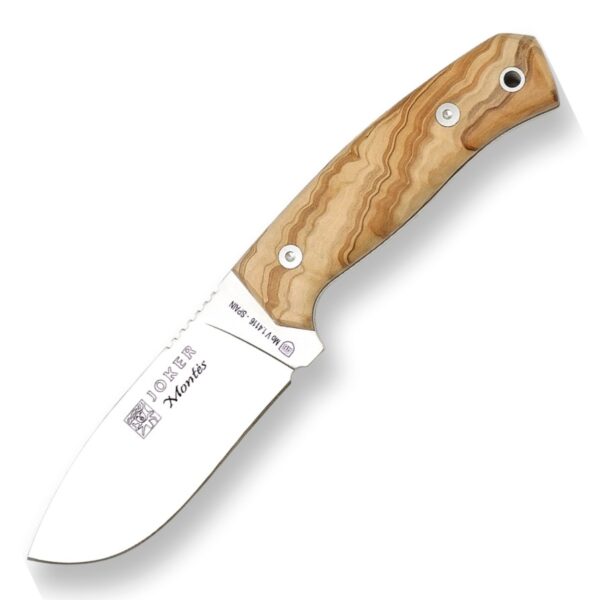 joker noz montes maslina olive wood full tang blade outdoor knife co59