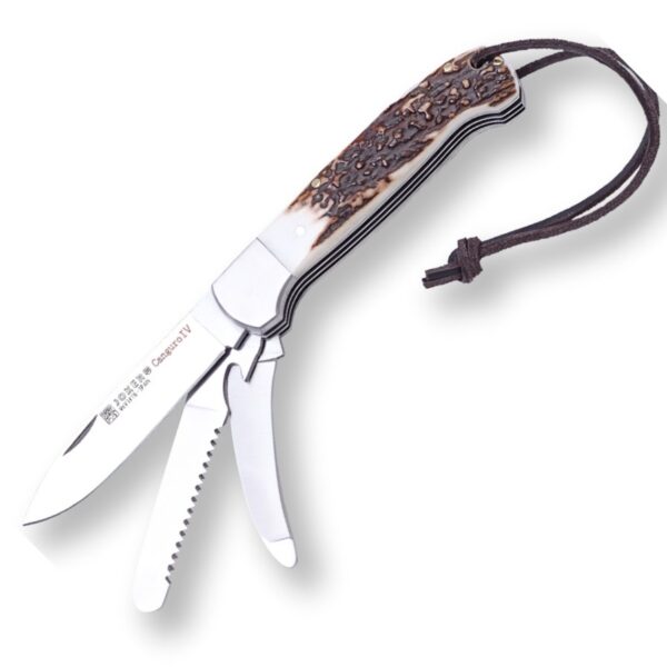 joker lovacki noz multifunction knife canguro iv skinner stag horn jelenski rog nc128