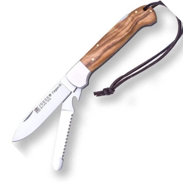 multifunction knife no136 joker canguro iii saw olive wood noz lovacki