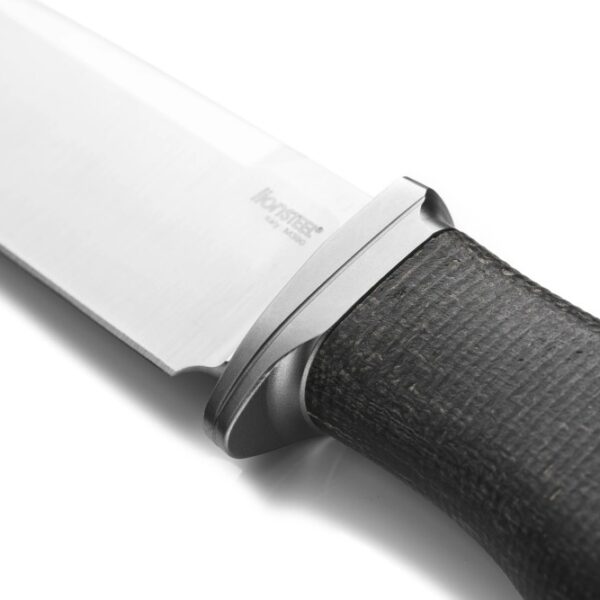 Lionsteel noz ACHA M390 saten black burlap micarta rukohvat