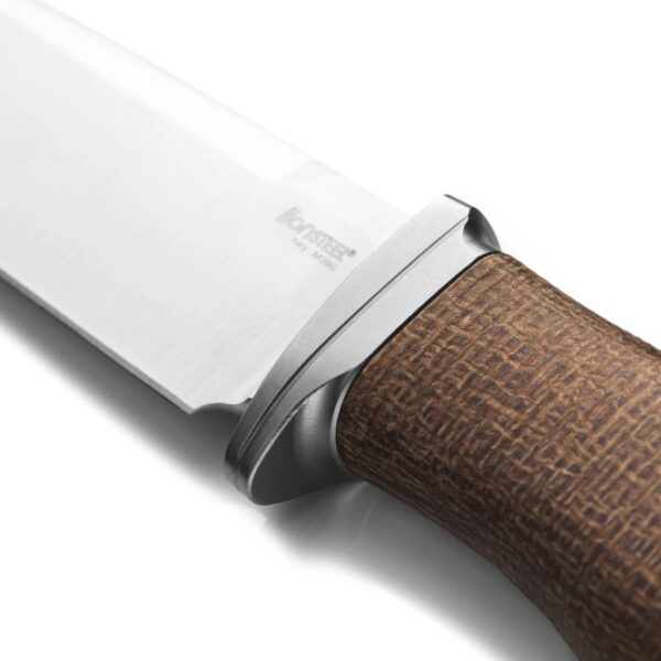 Lionsteel noz ACHA M390 saten natural burlap micarta rukohvat