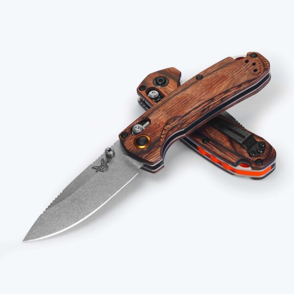 15032 benchmade north fork lovacki dzepni noz s30v wood
