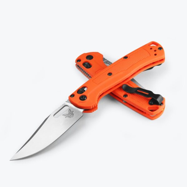 15533 Benchmade mini taggedout orange grivory