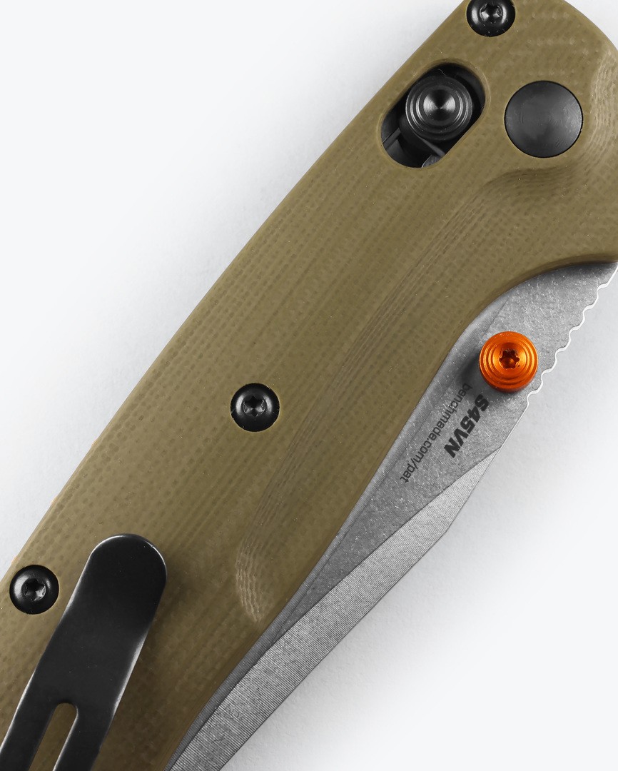15534 Benchmade mini taggedout s45vn od green g10 sklopivi noz clip point