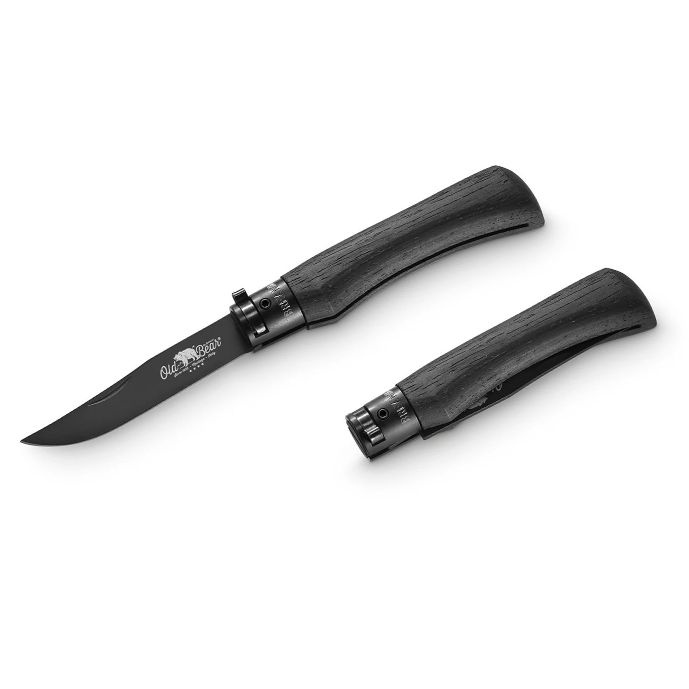 antonini 9303 19 MNN old bear sklopivi noz all black medium 8 cm